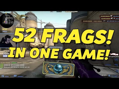 CS:GO - GLOBAL ELITE GAME: 52 Frags 10 Assists!