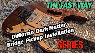 Video thumbnail for DiMarzio  Dark Matter 2 bridge  pickup installation by FULTON STREET BEATS