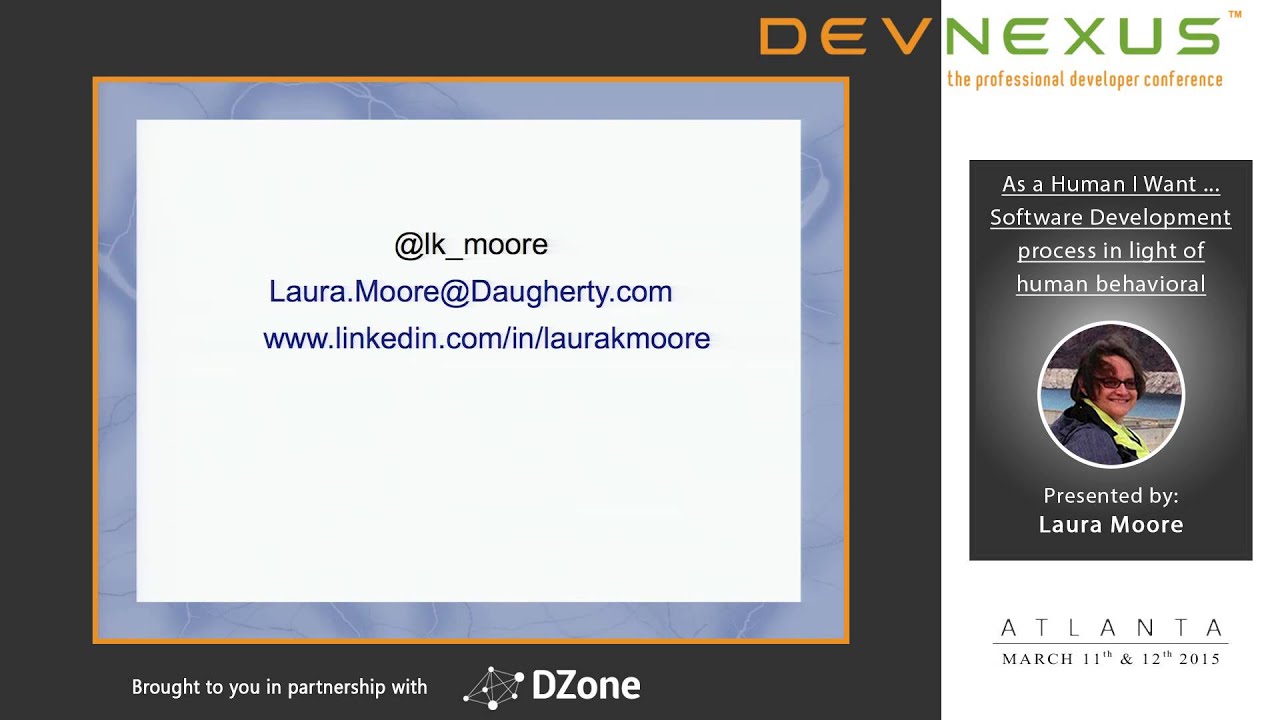 Devnexus 2015 - As a Human I Want... - Laura Moore