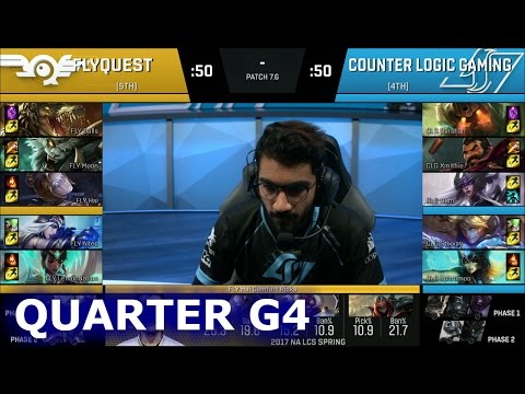 CLG vs FlyQuest Game 4 | Quarter Finals S7 NA LCS Spring 2017 PlayOffs | CLG vs FLY G4 QF 1080p