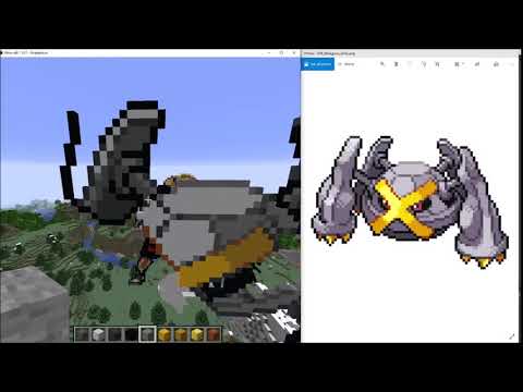 Making shiny metagross in minecraft