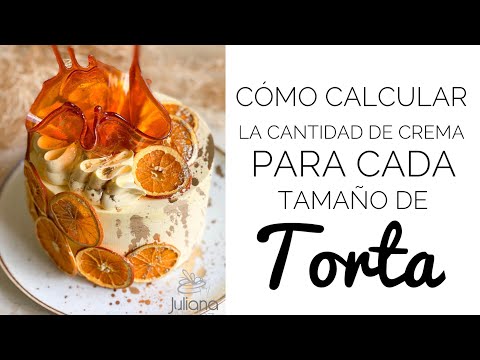CÓMO CALCULAR LA CANTIDAD DE CREMA PARA CADA TAMAÑO DE TORTA