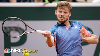 2022 French Open Round 2: David Goffin vs. Frances Tiafoe | HIGHLIGHTS | 5/26/2022 | NBC Sports