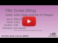 Cruise Sting John Deley And The 41 Players R B Soul Funky YouTube Audio Library BGM