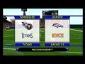 Madden NFL 2001 PS1 Titans Vs Broncos