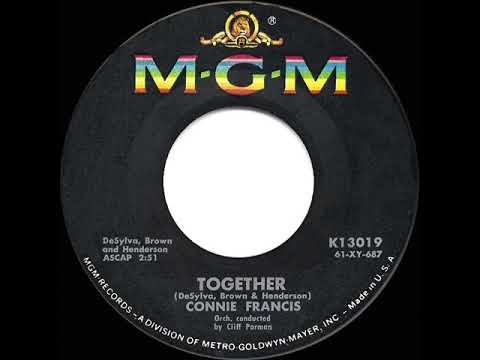 1961 HITS ARCHIVE: Together - Connie Francis (hit 45 single version)