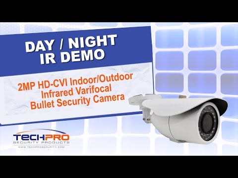 Day / Night IR Demo - 2 Megapixel HD-CVI Indoor/Outdoor Infrared Varifocal Bullet Security Camera