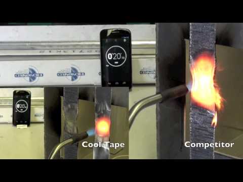 DEI Cool Tape vs. Leading competitor glass insulated tape