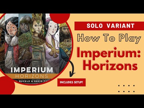 How to play Imperium: Horizons Solo