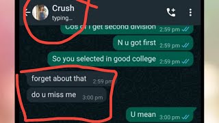 How To Make Your Crush Fall In Love  WhatsApp Chat