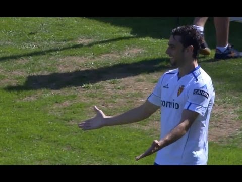 Gol de Hélder Postiga (1-0) en el Real Zaragoza - Osasuna Jornada 5