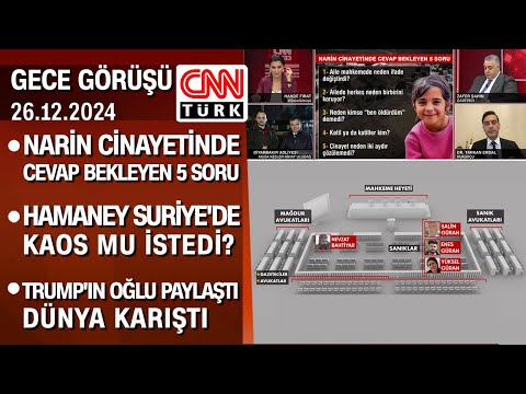 Narin cinayetinde cevap bekleyen 5 soru | Suriye'deki olaylar İran işi mi? - Gece Görüşü 26.12.2024