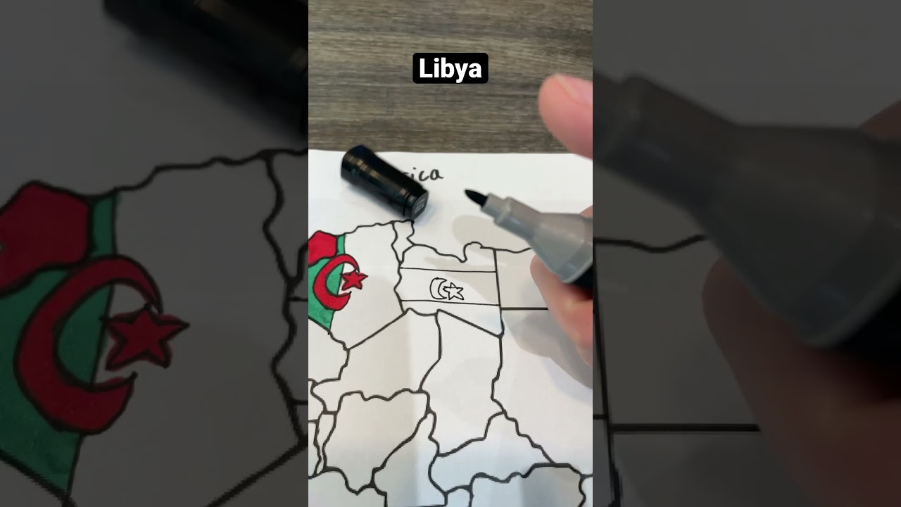 Drawing Libya #geography #viral #libya