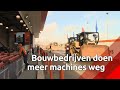 Steeds meer bouwmachines onder hamer op Moerdijk