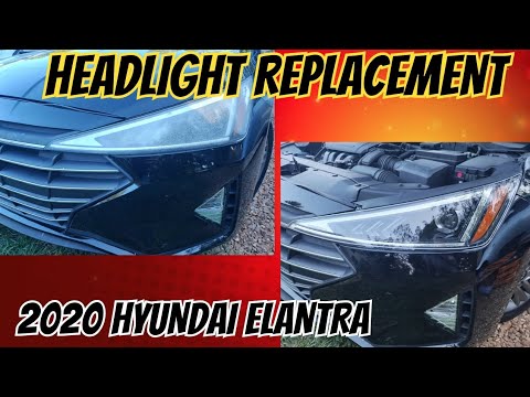 2020 Hyundai Elantra Headlight Replacement (EASY DIY Driver Side)