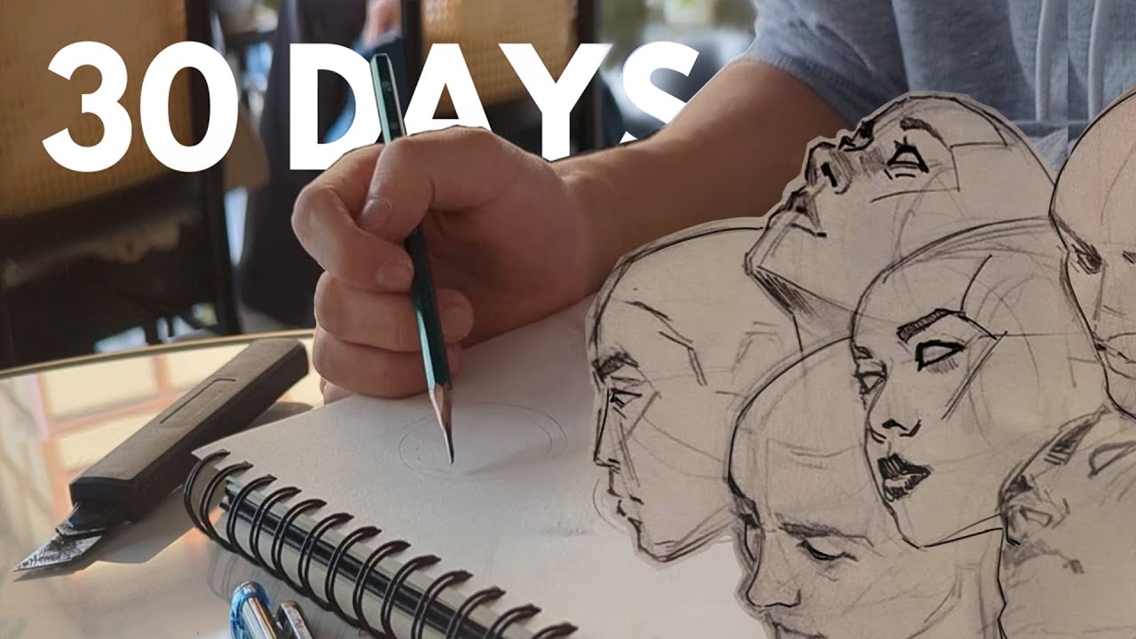 How I learned to draw faces from imagination in 30 days (while traveling)