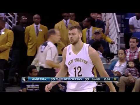 Donatas Motiejunas vs Minnesota Timberwolves 19.03.2017 (4Pts)