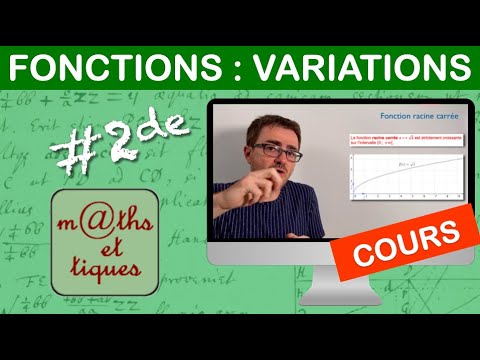 LE COURS : Variations des fonctions - Seconde