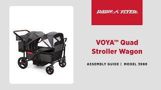Voya™Quad Stroller Wagon Assembly Video | Radio Flyer