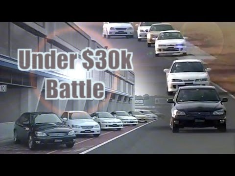 [ENG CC] Under $30k Battle - Integra R DC2-DB8, Civic R, Prelude S, Skyline, Altezza in Tsukuba 1999