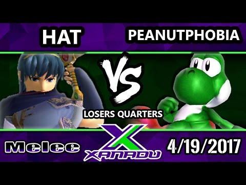 S@X 198 - Hat (Marth) Vs. Peanutphobia (Yoshi) - SSBM Losers Quarters - Smash Melee