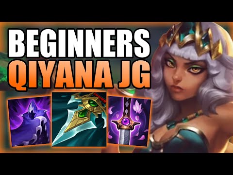 HOW TO PLAY QIYANA JUNGLE & CARRY FOR BEGINNERS IN S12!  Best Build/Runes S+ Guide League of Legends