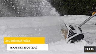 Akumulátorová snehová fréza TEXAS STX 2000 (20V)