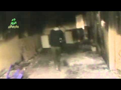 تمشيط المباني على الخطوط الأمامية في حي الرصافة من قبل تجمع كتائب الحق في دير الزور