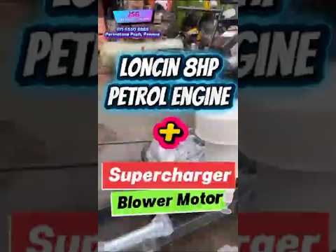  LONCIN LC170F-2R 8HP PETROL ENGINE + Supercharger Blower Motor