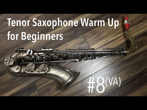 Tenor Saxophone Warm Up for Beginners #8 - Octave Key Part 1 (D-Ab)