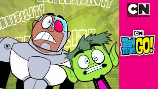 No Responsibilities for Cyborg and Beast Boy | Teen Titans Go! |   @cartoonnetworkuk