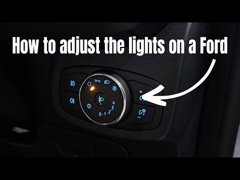 How to adjust the lights on a Ford Fiesta