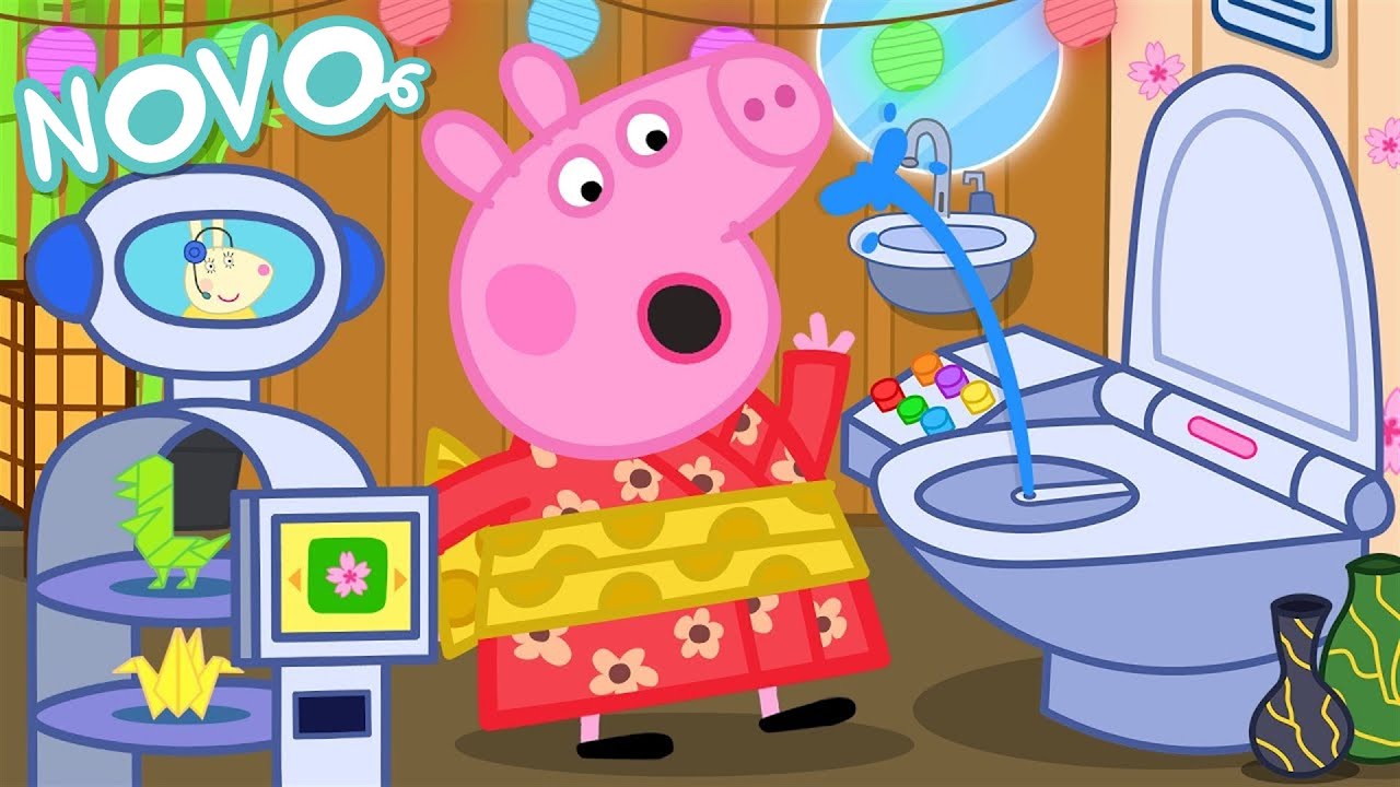 Peppa Pig Português Brasil 🤖 Lojas Japonesas 🍜 NOVO Contos da Peppa Pig