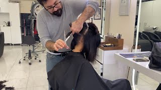 Download the video "Invisible Layer Perfection: Blended Volume Haircut Tutorial"