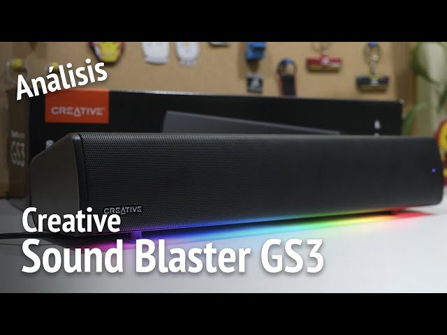 Vídeo relacionado con CREATIVE Sound Blaster GS3 (Blanco) Barra de Sonido compacta para Juegos con RGB y SuperWide Technology, Alimentación vía USB, Bluetooth 5.4
