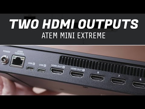 Working with two HDMI outputs - ATEM Mini Extreme // Show and Tell Ep.79