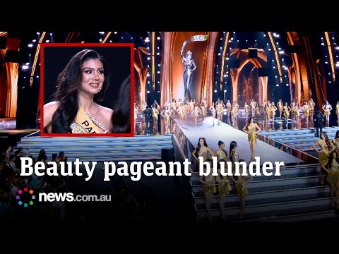 ‘Beg your pardon?’: Beauty queen’s huge fail goes viral