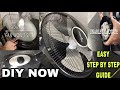 How to repair stand fan or table fan (fan won't Spin or Rotate) Step by Step instructions