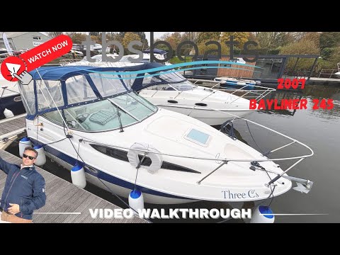 2007 Bayliner 245 - Full Video Walkthrough