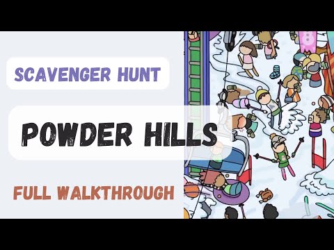 Scavenger Hunt - Powder hills-  Level 8 Gameplay 🔍