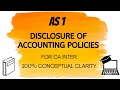AS 1 in ENGLISH - Disclosure of Accounting Policies || CA INTER/IPCC || ACCOUNTS