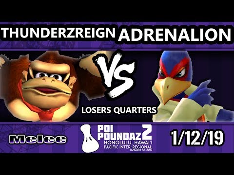 Poi Poundaz 2 - ThundeRzReiGn (DK) Vs. Andrenalion (Falco) SSBM Singles Losers Quarters