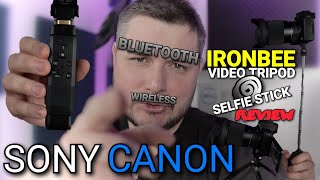Inkee Ironbee Video Tripod & Selfie Stick for Sony / Canon with Wireless Remote REVIEW