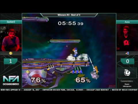 NFA 14 - ZackerZ (Peach) vs. Azzu (Falco) - SSBM - Winners R3