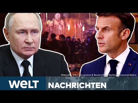 NACH ANSCHLAG IN MOSKAU: Macron empört! Kreml erhebt schwere Vorwürfe gegen Frankreich | WELT Stream