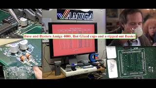 Dave and Busters Amiga 4000, Hot Glued Caps and a ripped out Buster