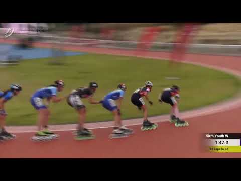 ⛸ 2021 Europeo Canelas Portugal -10k junior femenino Pt. eliminación - Final- Patinaje de velocidad