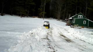 Cub Cadet Big Country UTV Plowing Snow