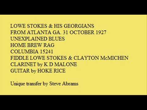 LOWE STOKES   UNEXPLAINED BLUES   COL15241