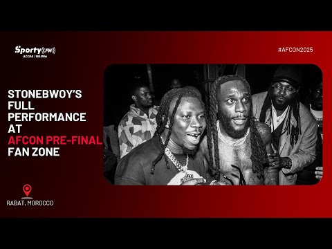 Stonebwoy's Full Performance at the AFCON 2025 Pre-Final Fan Zone | SportyFM